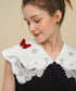 Butterfly Embroidery Collar Blouse